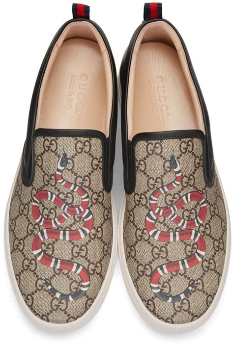 people with gucci snake slip on|Gucci GG Embossed Leather Slip.